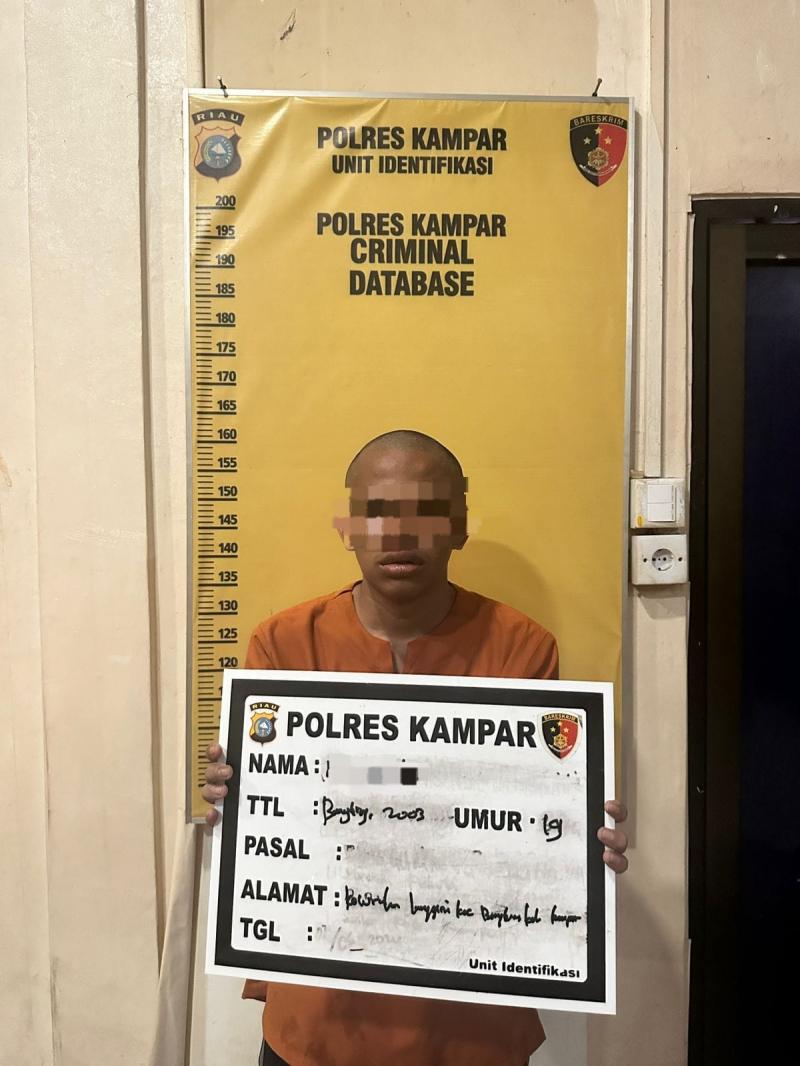 Begal Payudara di Depan Malaya Mart Bangkinang Dibekuk Polisi