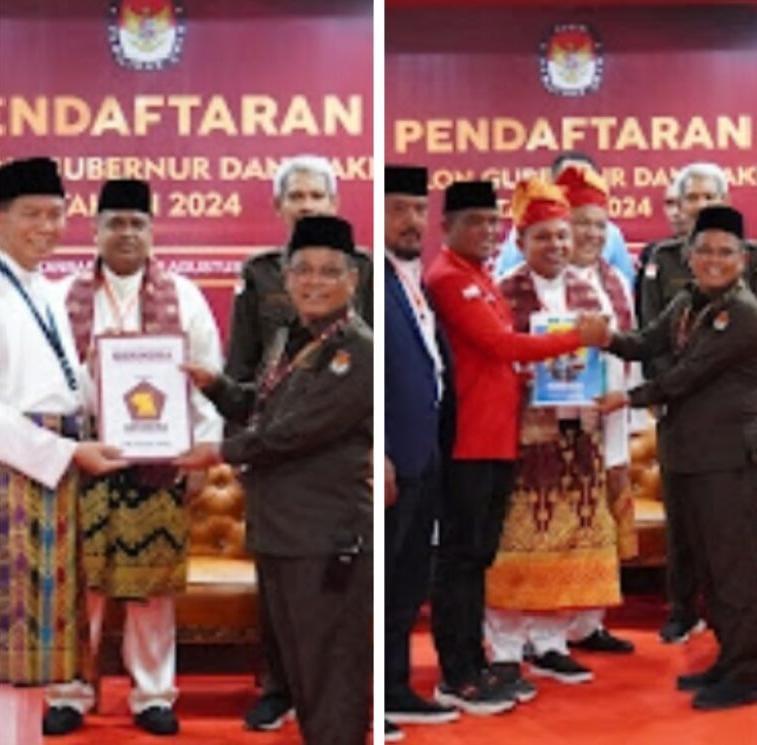 KPU Riau Terima Pendaftaran 2 Bakal Pasangan Calon Gubernur dan Wakil Gubernur Riau