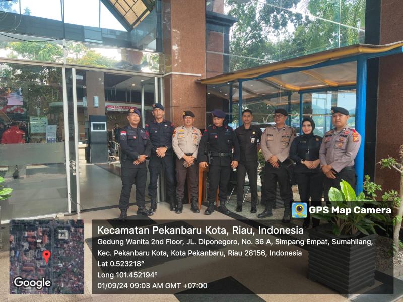 Subsatgas Pam Objek Kegiatan Lakukan Pengamanan di Area RSUD Arifin Achmad