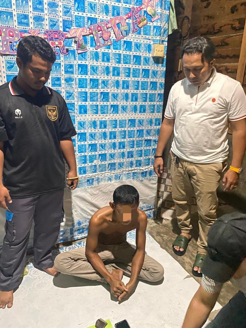 Simpan 7 Paket Narkoba, Warga Teratak Bulu Ditangkap Polsek Siak Hulu