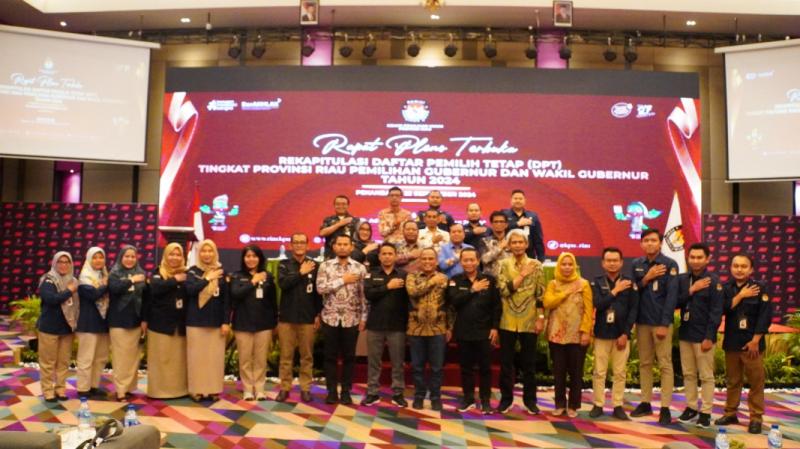 KPU Riau Tetapkan DPT Pilgubri sebanyak 4.827.022 Pemilih