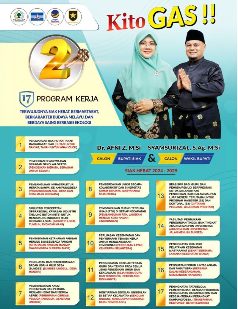 Yuk Intip Program Unggulan Cabup Dr Afni Z, Sosok Perempuan Hebat Keturunan Asli Siak
