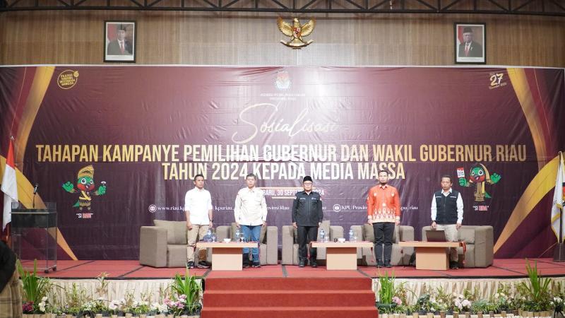 Gelar Sosialisasi Tahapan Kampanye Pemilihan Gubernur dan wakil gubernur Riau Tahun 2024, Ini Sambutan Ketua KPU