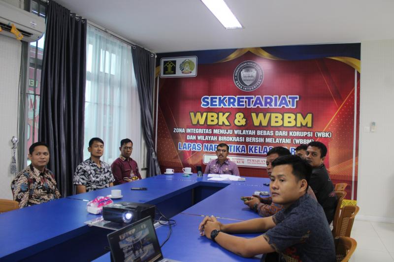 Lapas Narkotika Rumbai Ikuti Diskusi Kebijakan TPPO Secara Virtual Bersama Kemenkumham Riau