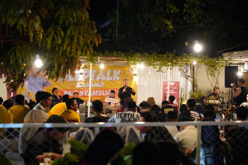 Generasi Milenial Kota Bangkinang Ngobrol Bareng Cagubri Syamsuar, Diskusi Isu Anak Muda dan Masa Depan Riau