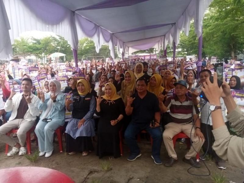Warga Bambu Kuning Antusias Hadiri Kampanye Idaman