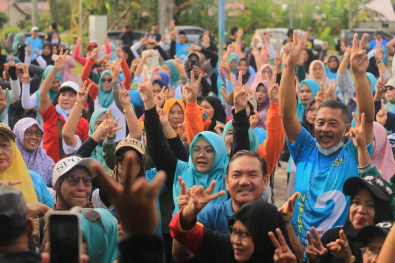 Tumpah Ruah Kampanye Terakhir Dr.Afni di Tualang