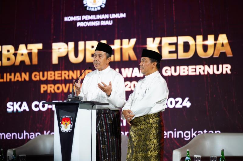 Debat Kedua Pilgubri, Syamsuar-Mawardi Tampil Lebih Santai dan Elegan: Ingatkan, Jangan Salah Memilih Pemimpin Riau