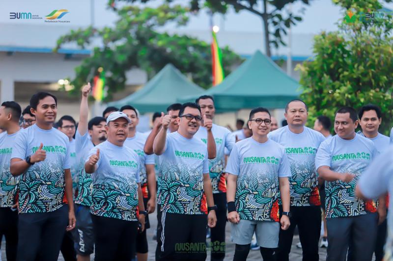 Semarak Setahun PalmCo, Ratusan Planters PTPN IV Regional III Ikuti NusantaRun 2024