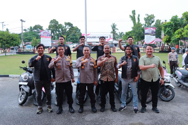 Ungkap Tindak Pidana Curanmor Sejumlah TKP, Kapolres Kampar Apresiasi Kinerja Tim Anti Bandit Satreskim.