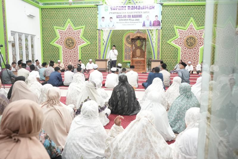 Safari di Minas, Bupati Siak: Pembangunan Pesantren Merata di Setiap Kecamatan