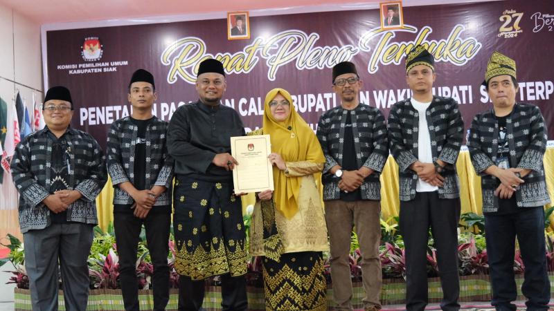 Drama Pilkada Usai, KPU Siak Tetapkan Dr. Afni Syamsurizal Sebagai Bupati Terpilih