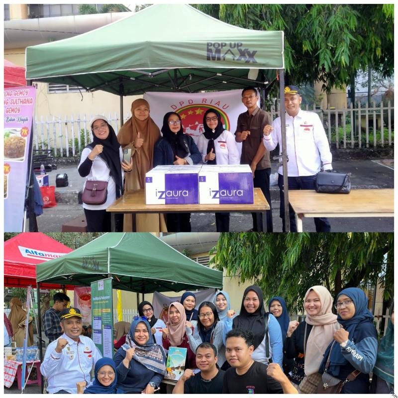 APMIKIMMDO DPD Provinsi Riau Gandeng SPI Riau dan DPD MC Gelar Pemeriksaan Kesehatan Gratis dan Bazar UMKM