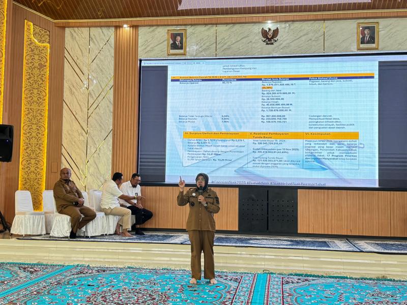 Kas Siak Tersisa Rp3,75 Juta di Akhir 2025, Tekanan Fiskal Warnai Realisasi APBD