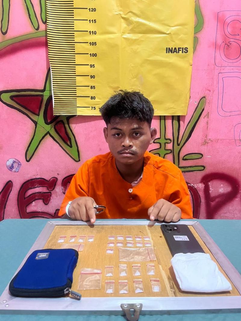 Diringkus Dini Hari, Pengedar Sabu di Jalur Duri Dumai Bawa 23 Paket Siap Edar