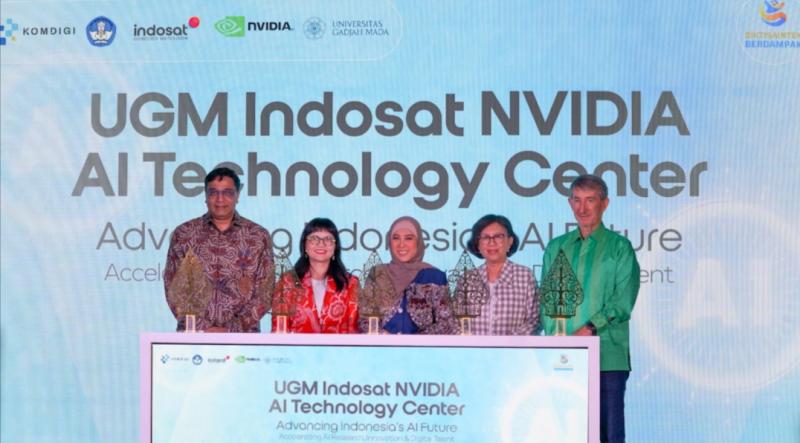 Kemkomdigi, Indosat, NVIDIA dan UGM Resmikan NVAITC, Pusat Riset AI Pertama di Indonesia